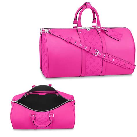 pink louis vuitton duffle bag|Louis Vuitton keepall duffle bag.